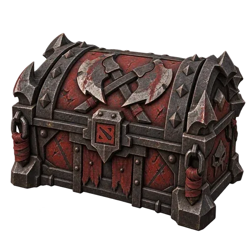 Dota 2 的 Red Mist Armory 宝箱插画
